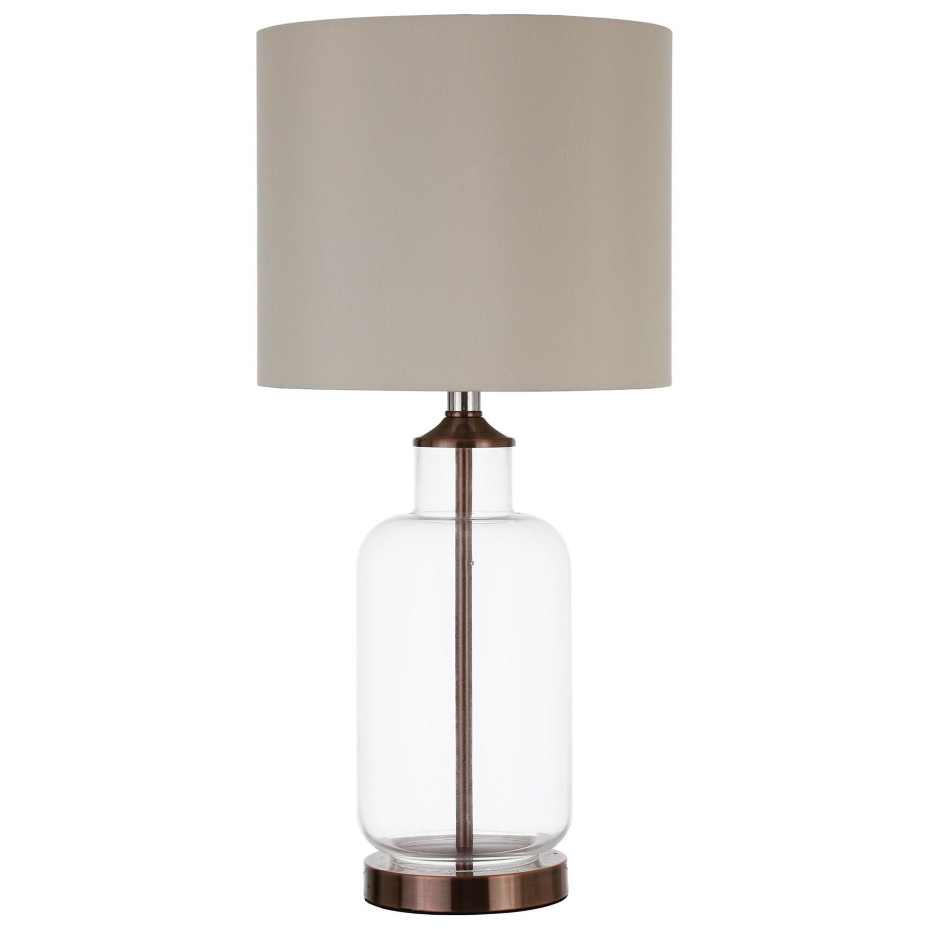 Coaster Table Lamps Table Lamp with Clear Glass Base A1 Furniture